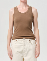 Poppy Scoop Neck Tank, Hamoa