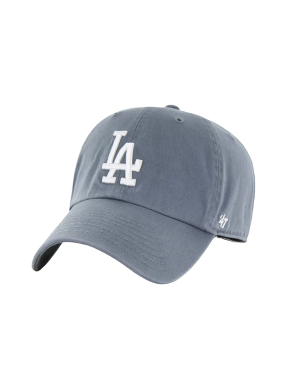 LA Dodgers Clean Up Cap, Basalt/White
