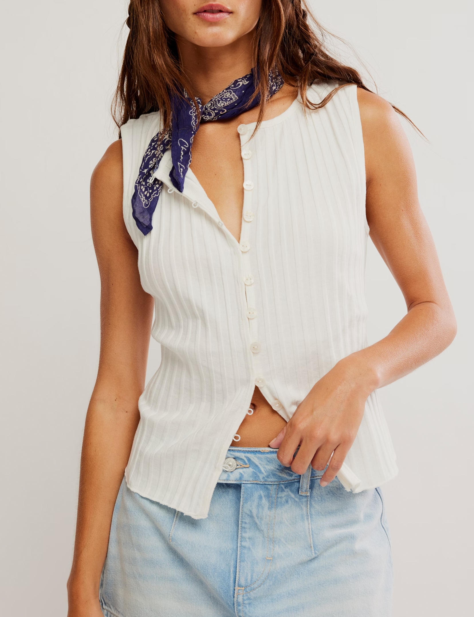 Tilly Vest, Ivory