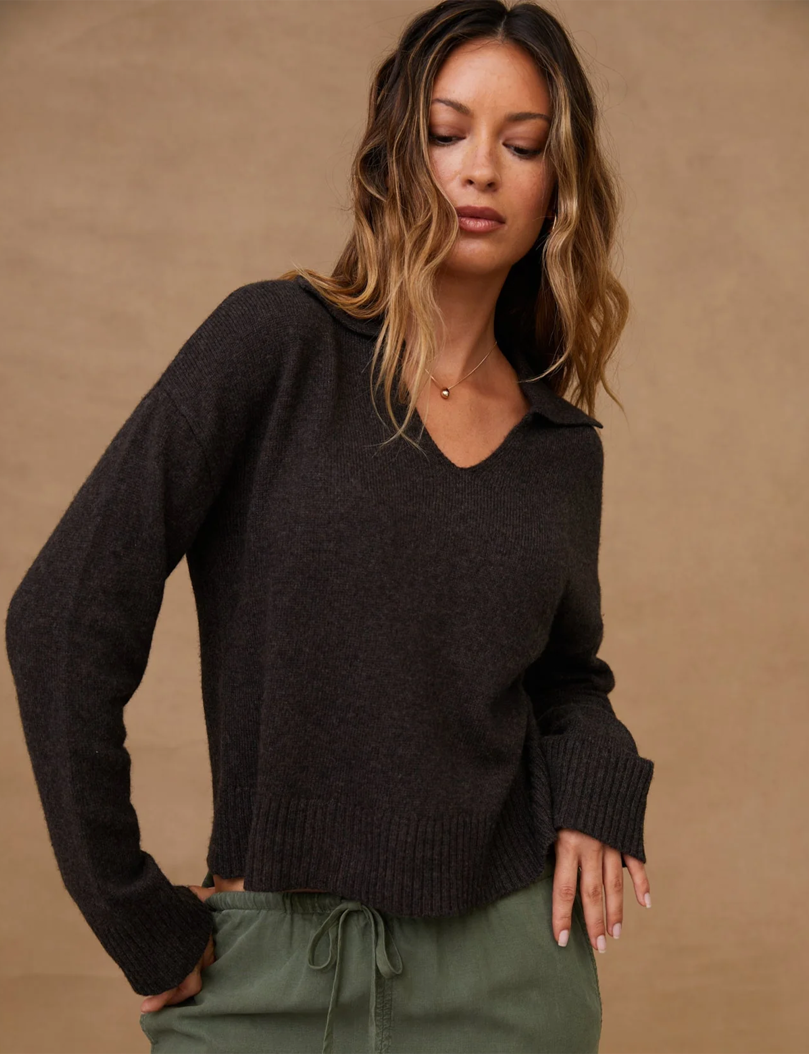 Angie Sweater, Heather Brown