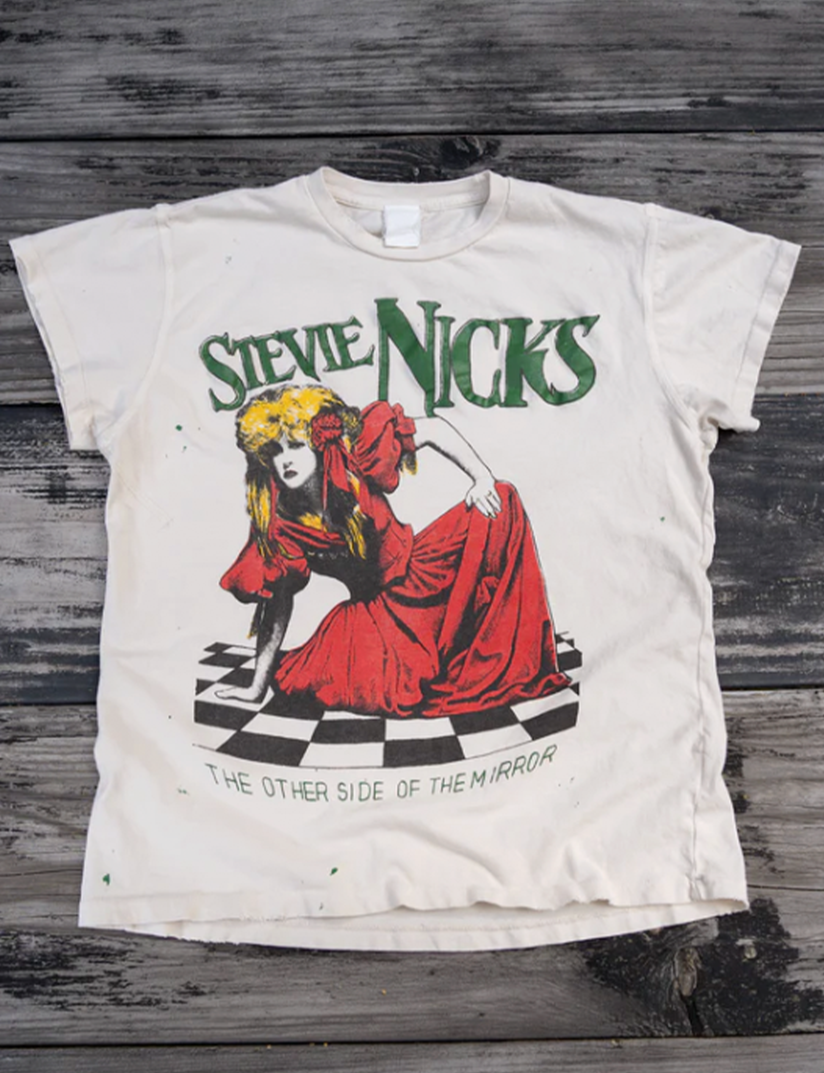 Stevie Nicks Other Side of The Mirror Crew Tee, Tan