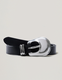 Rodeo Belt, Black/Silver