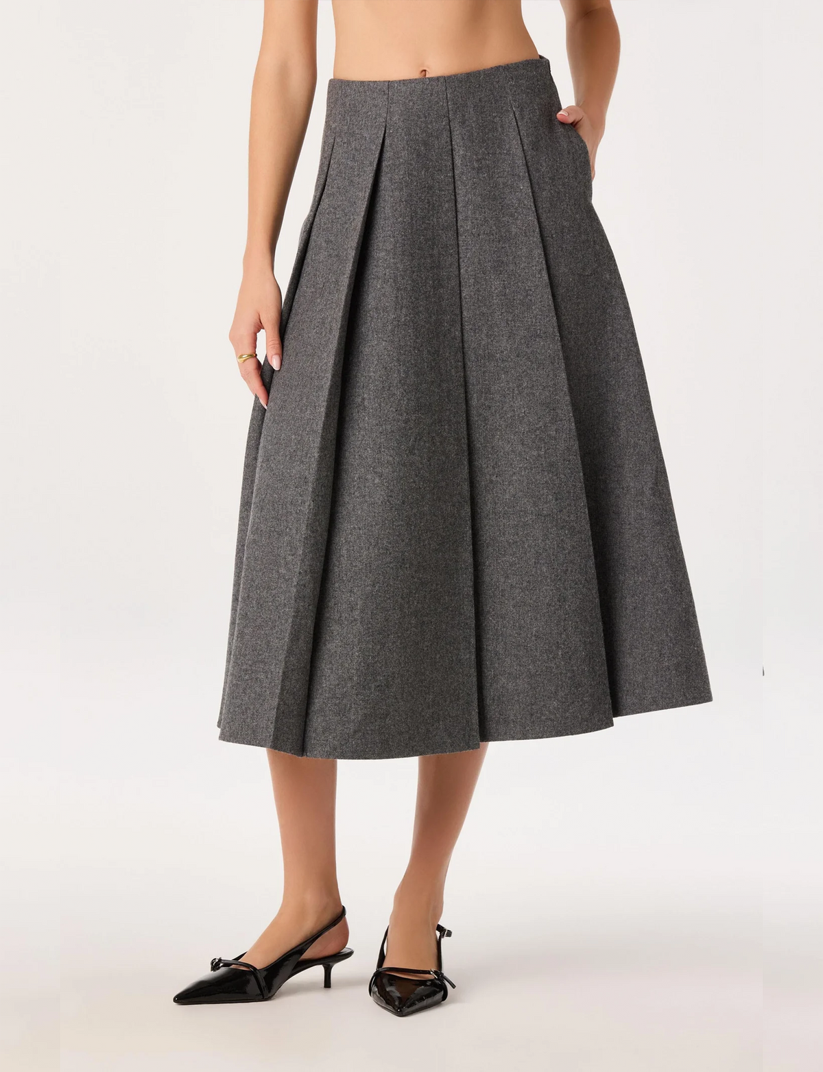 Kelsie Skirt, Charcoal