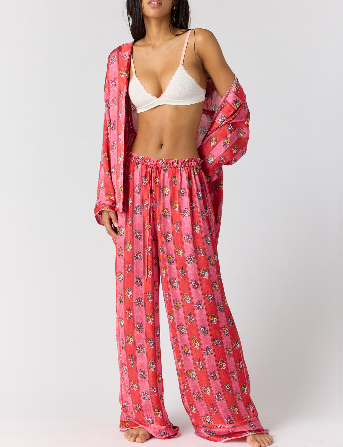 Dreamy Days Pajama Set, Berry Floral/Combo
