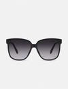 Wide Awake Sunglasses, Black/Smoke