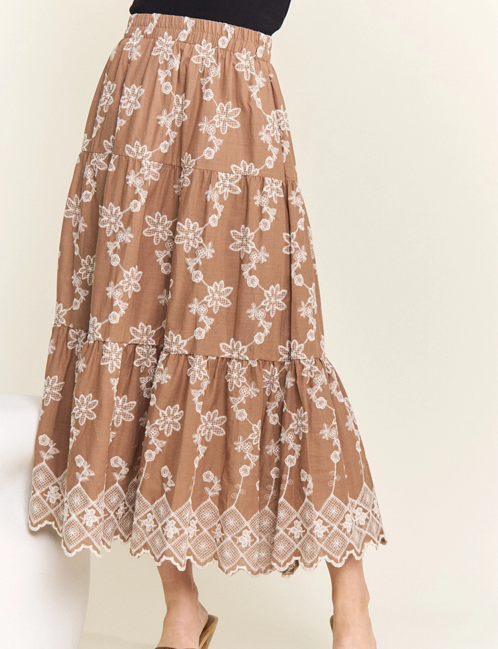 Reyna Maxi Skirt, Mocha