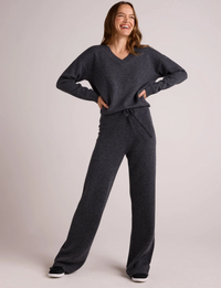 Wide Leg Sweatpant, Charcoal