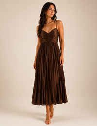 Joanna Dress, Cinnamon/Brown