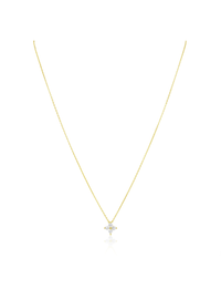 Mae CZ Pendant Necklace, Gold