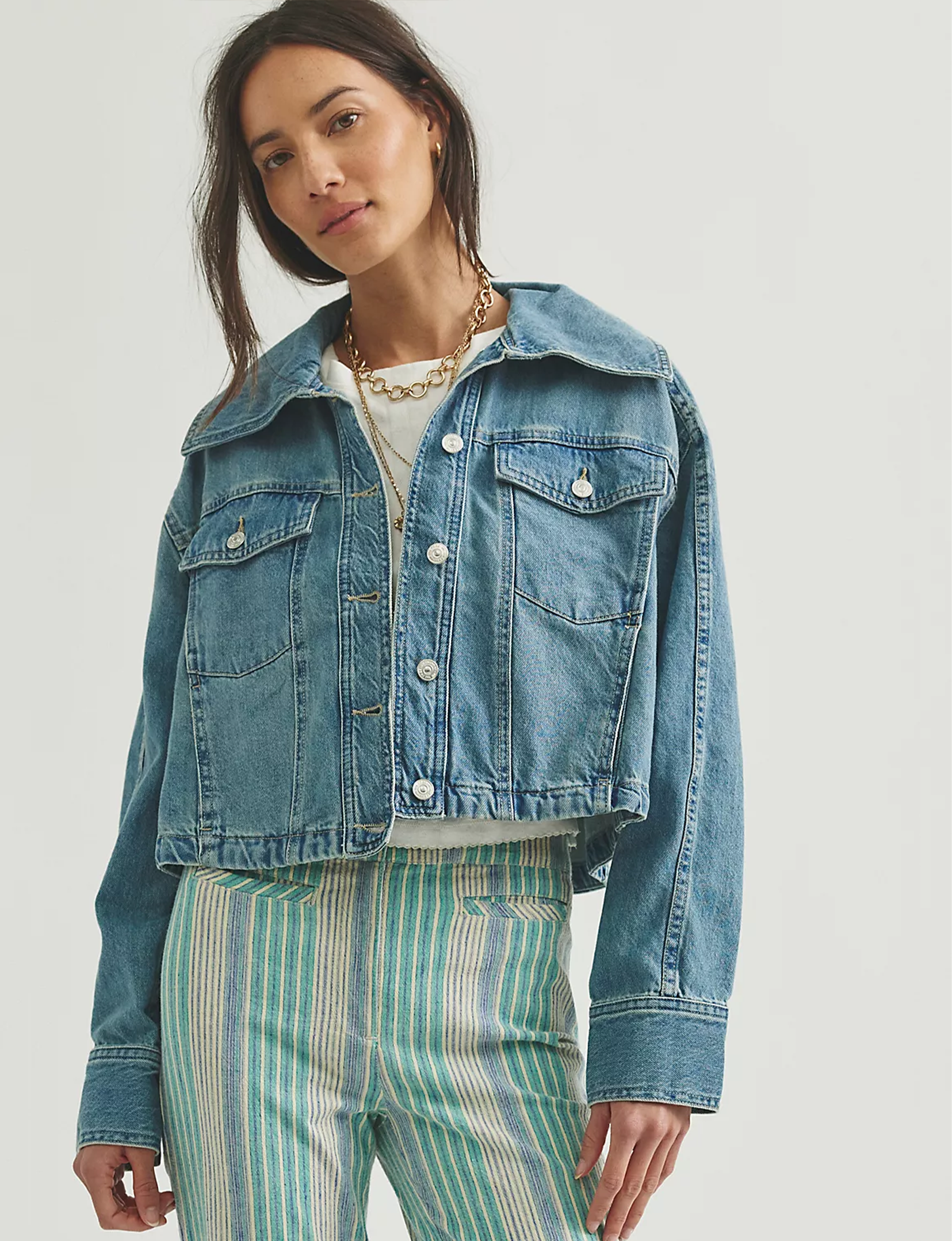 Side to Side Jacket, River Wash