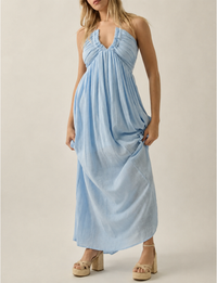 Senam Maxi Dress, Chambray