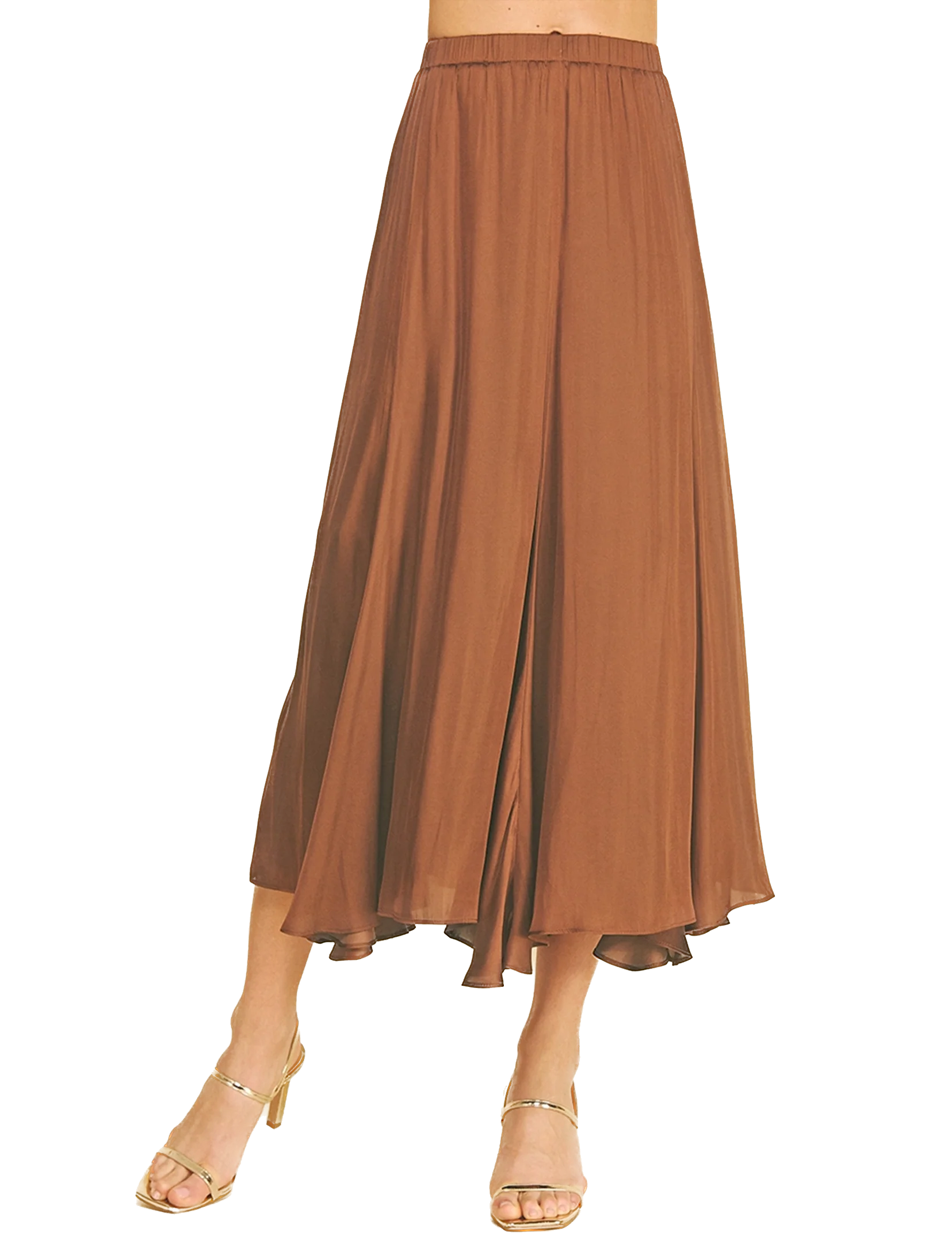 Sophia Midi Skirt, Chocolate