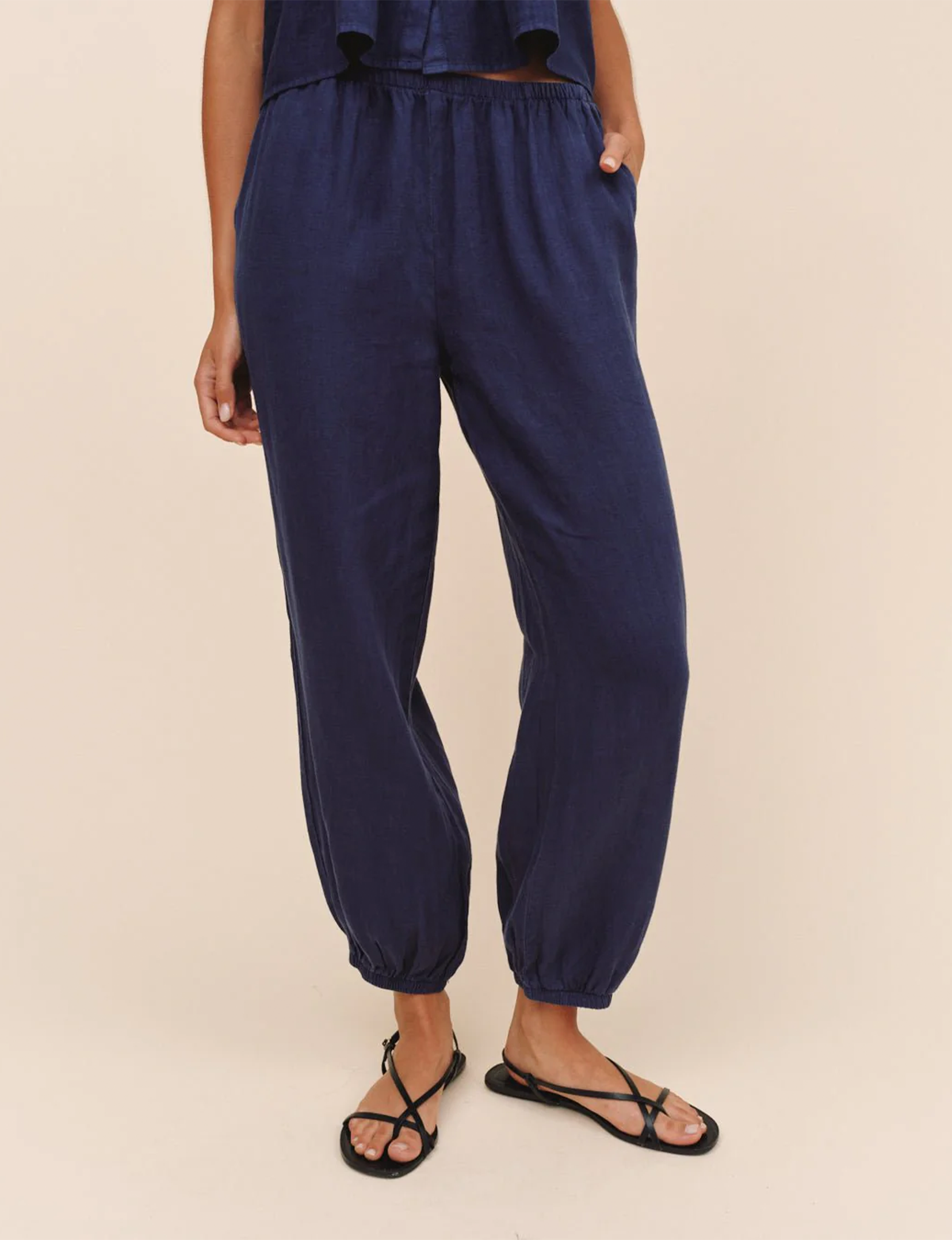 Oversized Femme Jogger, Nautical Night