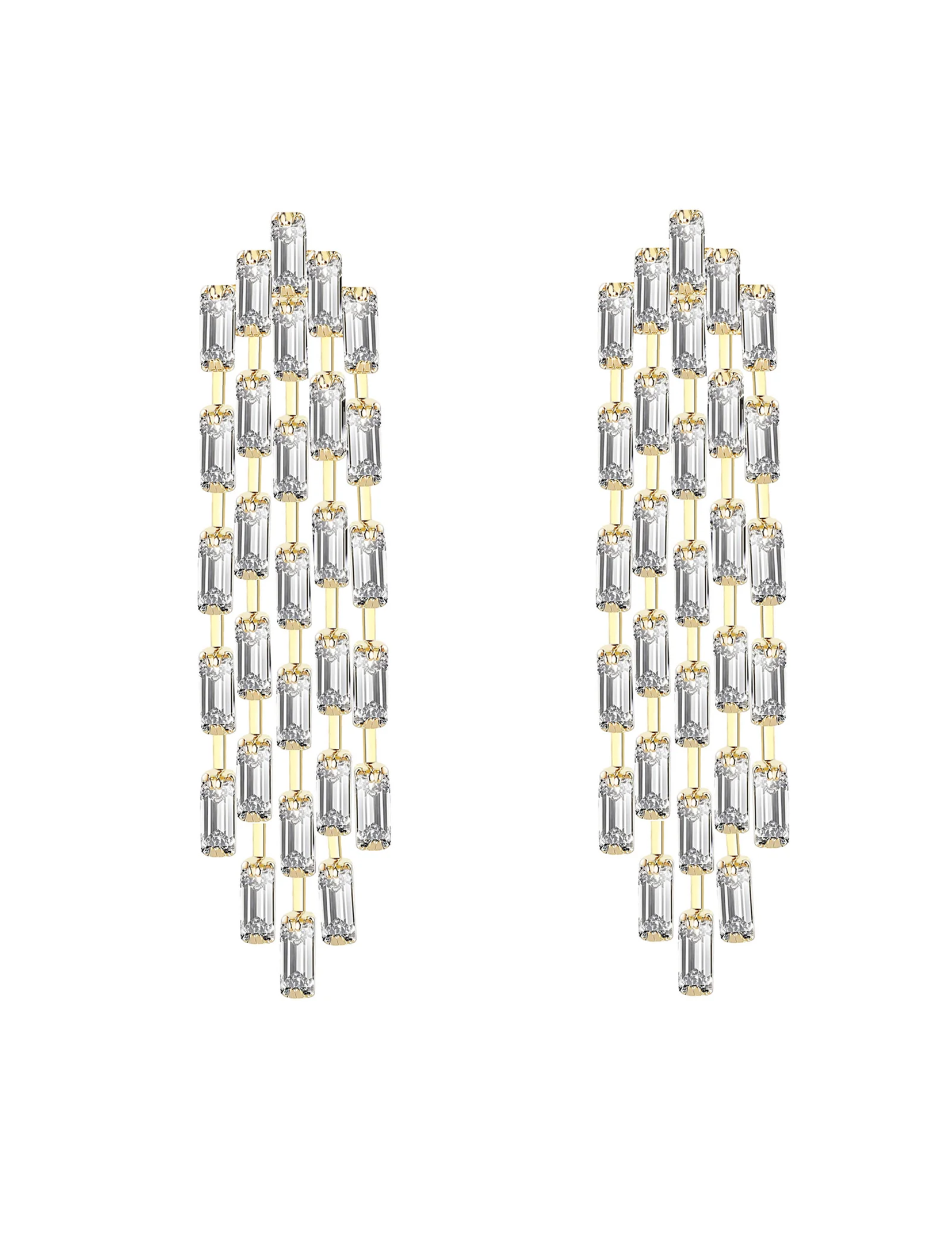 Astrid CZ Drop Earrings, Gold