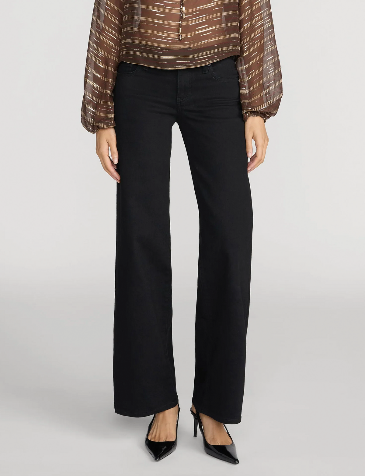 Low Rise Le Slim Palazzo, Black