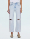 Lexi Relaxed Straight Jeans, Solstice Distressed