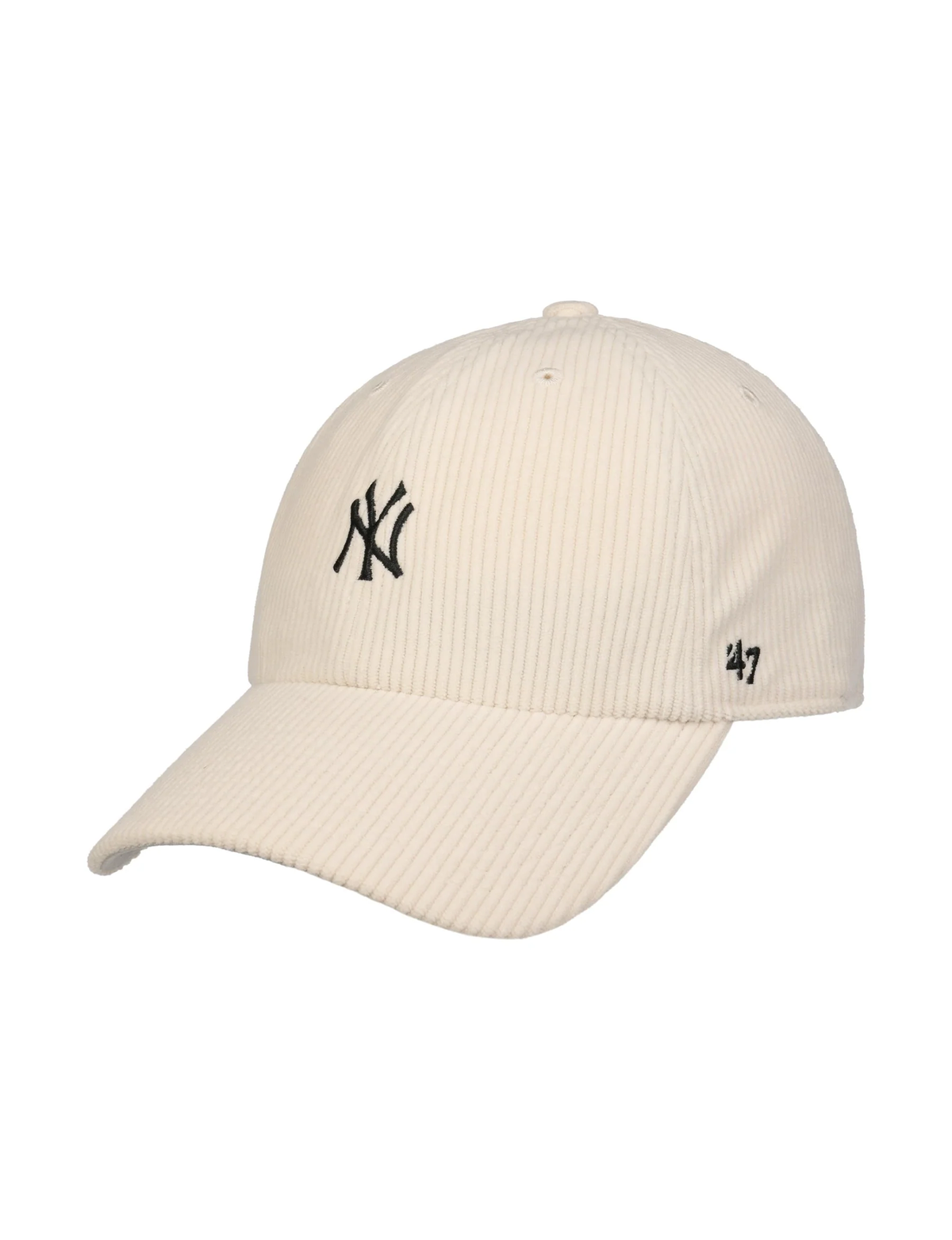 NY Yankees Cord Base Runner Cap, Natural