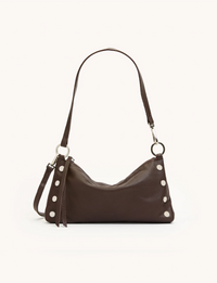 Kyle Small Handbag, Espresso/Silver