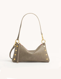 Kyle Small Handbag, Pewter/Brushed Gold