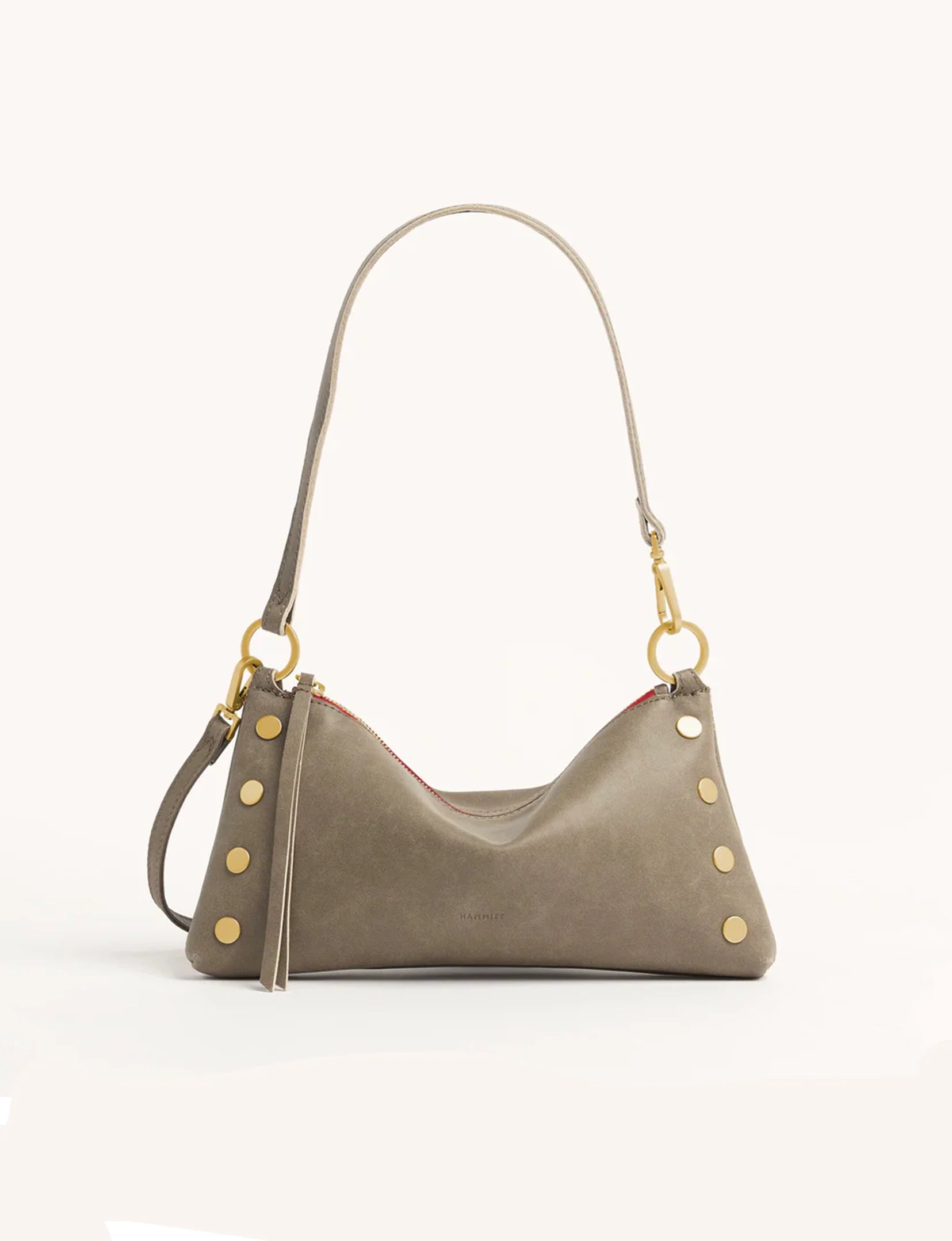 Kyle Small Handbag, Pewter/Brushed Gold