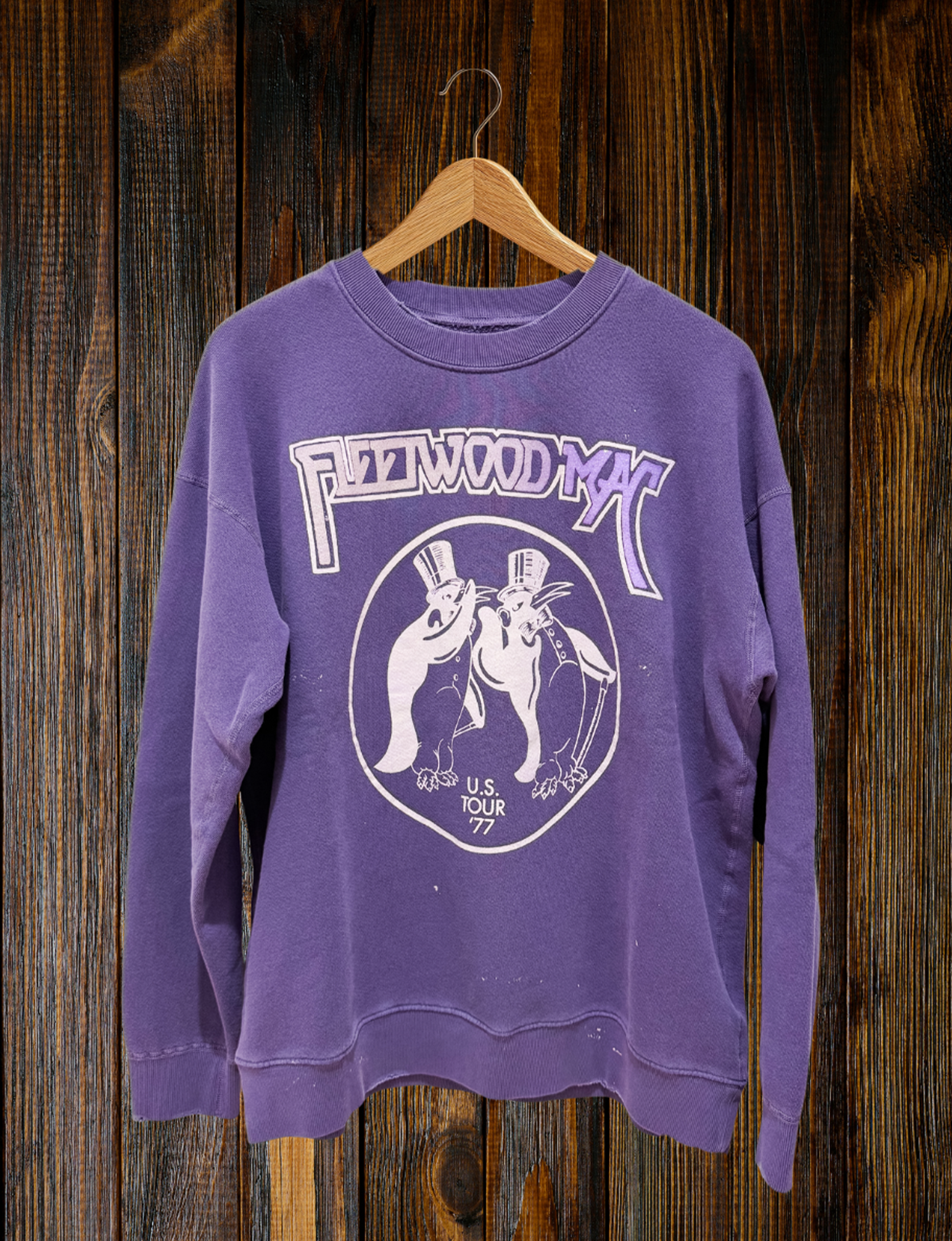 Fleetwood Mac U.S. Tour '77 Crew Fleece, Plum