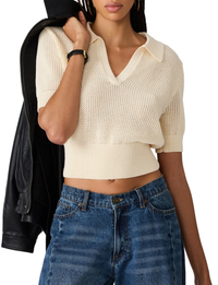 Lark Sweater Top, Cream