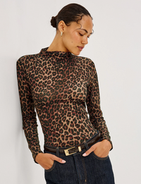 Joelle Top, Brown Nala