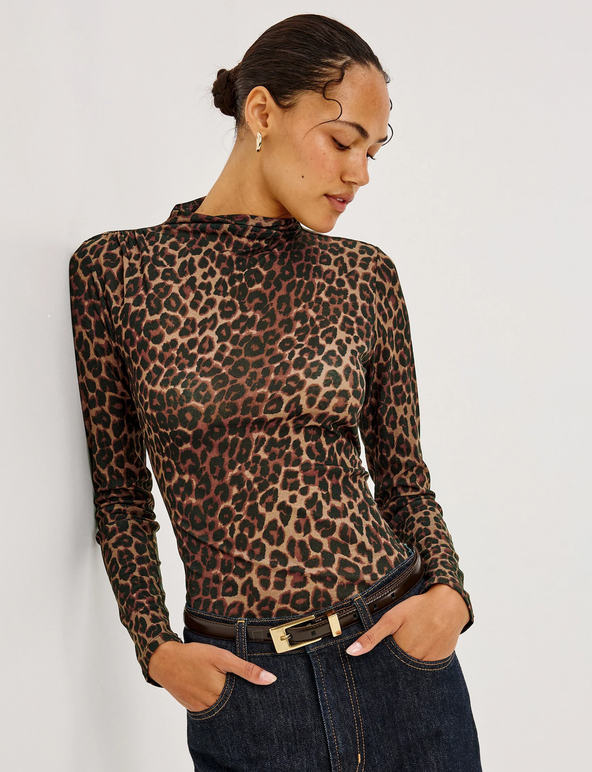 Joelle Top, Brown Nala