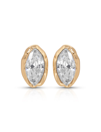 Luxe Mini Studs, Gold/Crystal