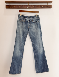 7 For All Mankind Flare Jeans, Light Medium Wash