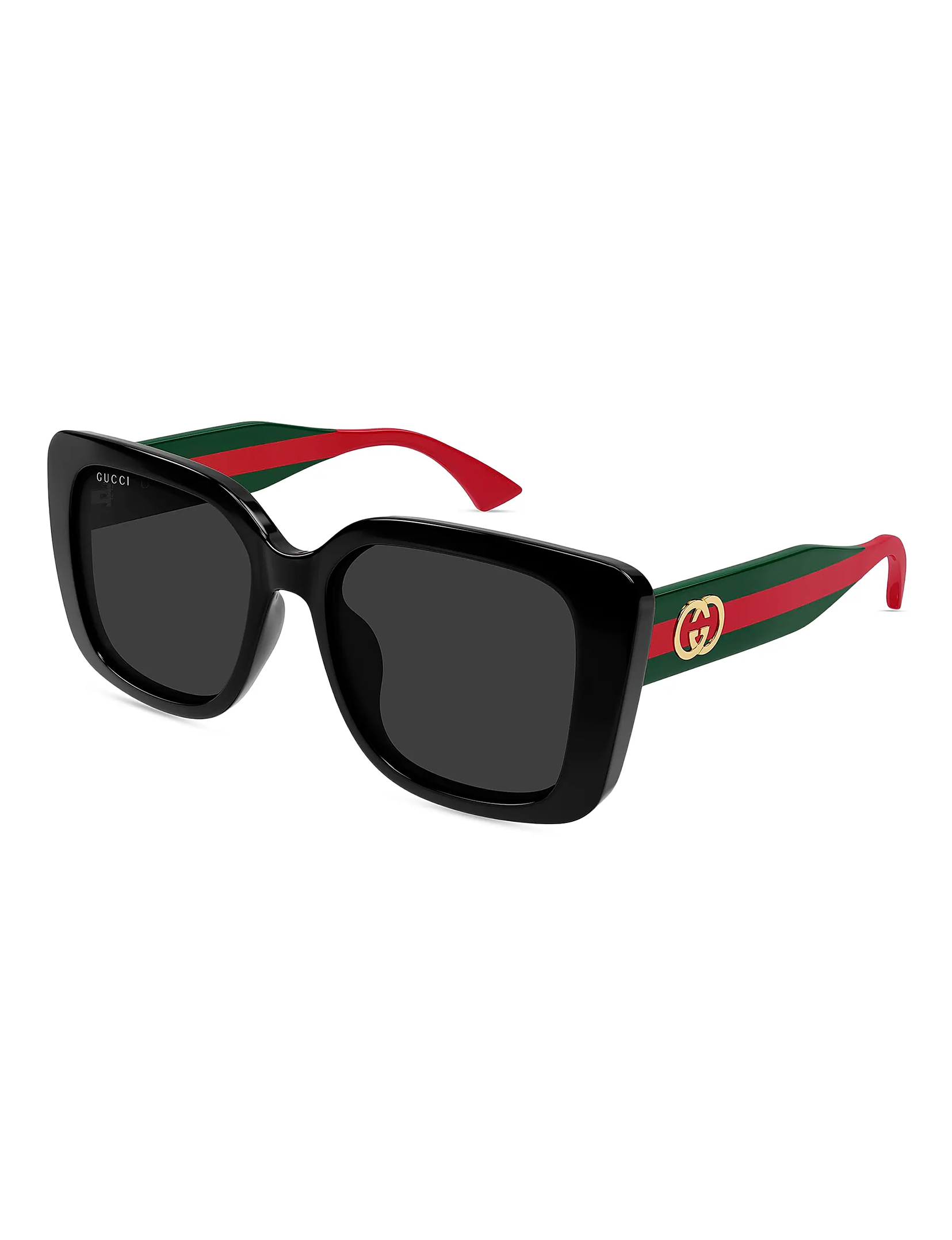 GG2118SA 001 Sunglasses, Black/Green/Grey