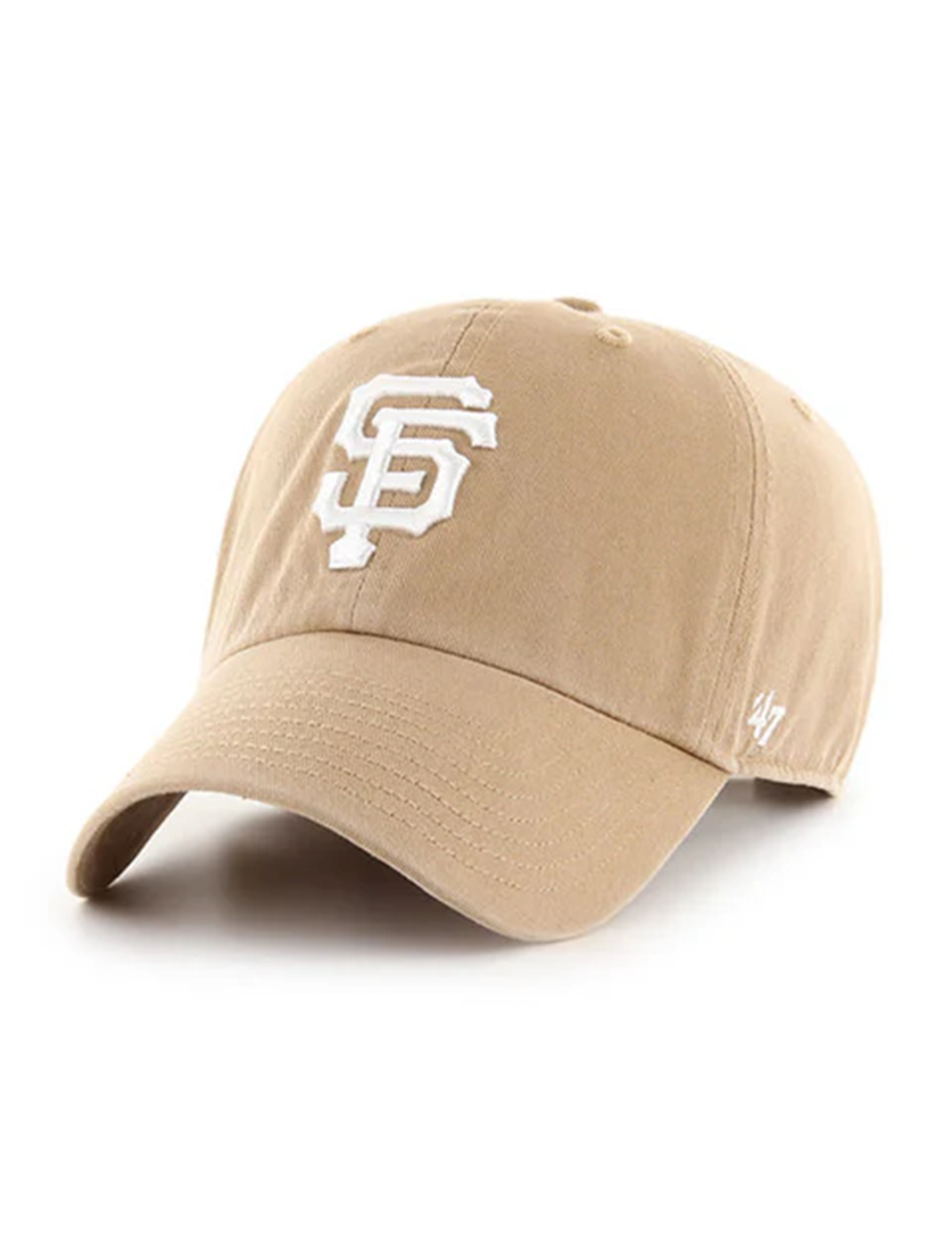 SF Giants Basic Ball Cap, Khaki/White