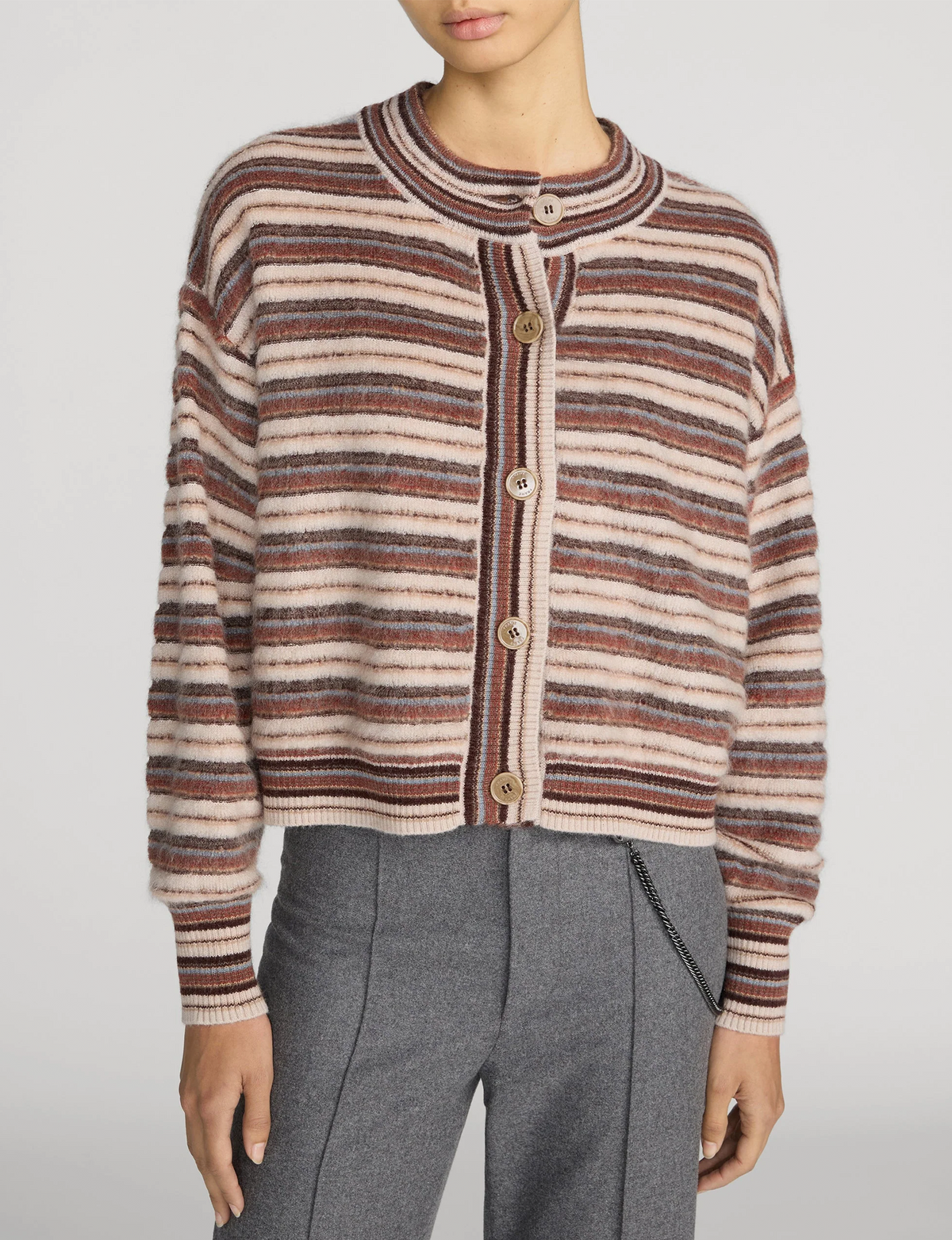 Femme Cardi, Sky Blue/Multi