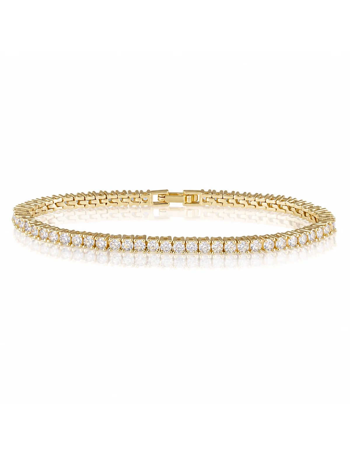 Karla Tennis Bracelet, Gold