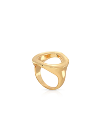 Open Circle Ring, Gold