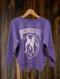 Fleetwood Mac U.S. Tour '77 Shrunken Crew Fleece, Plum
