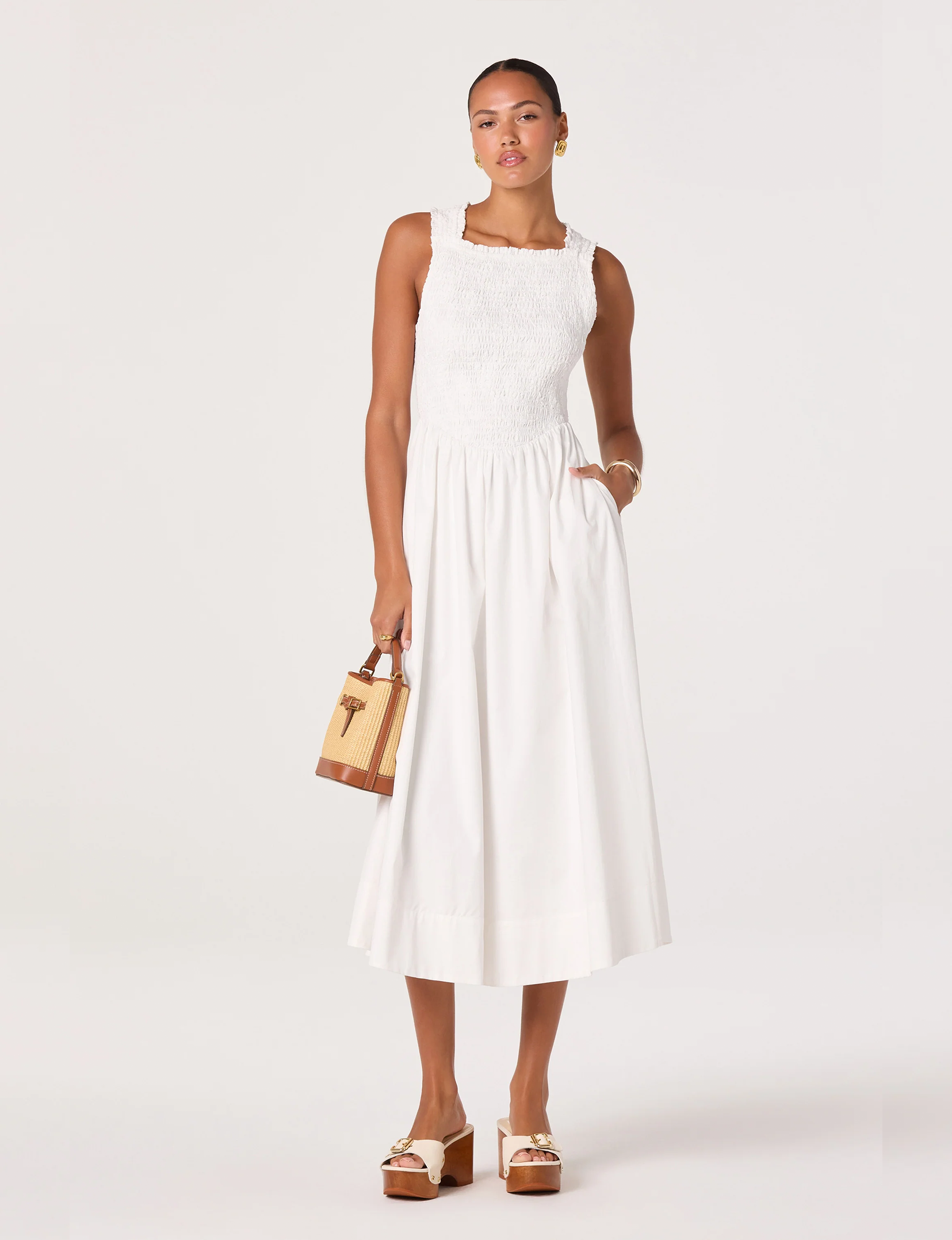 Hollie Dress, White