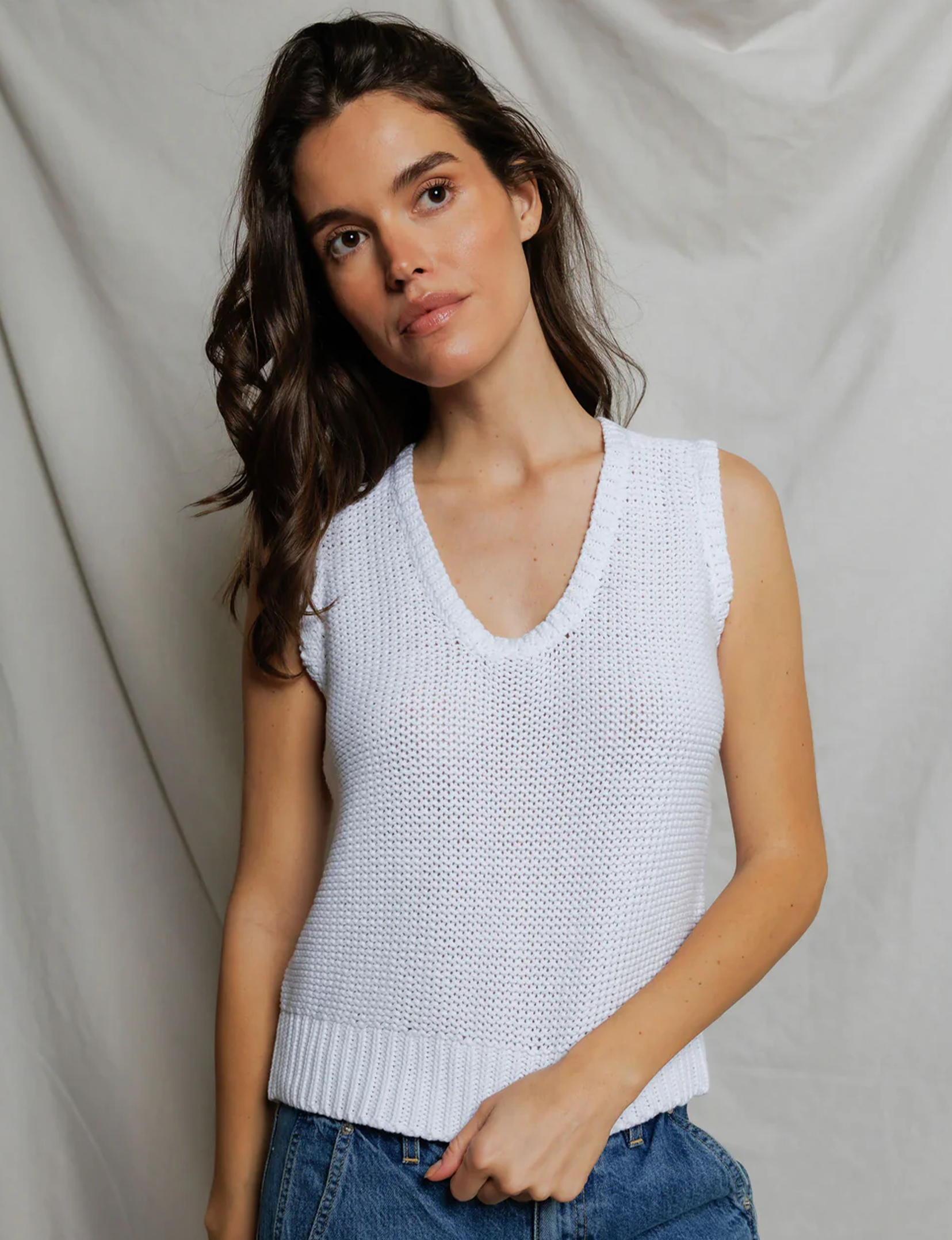 Peggy Tank Top, White