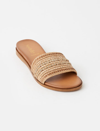 Destination Sandal, Natural Raffia