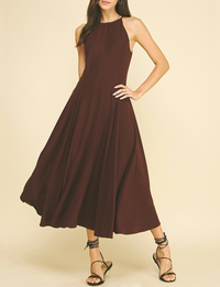 Anatasia Dress, Red/Brown