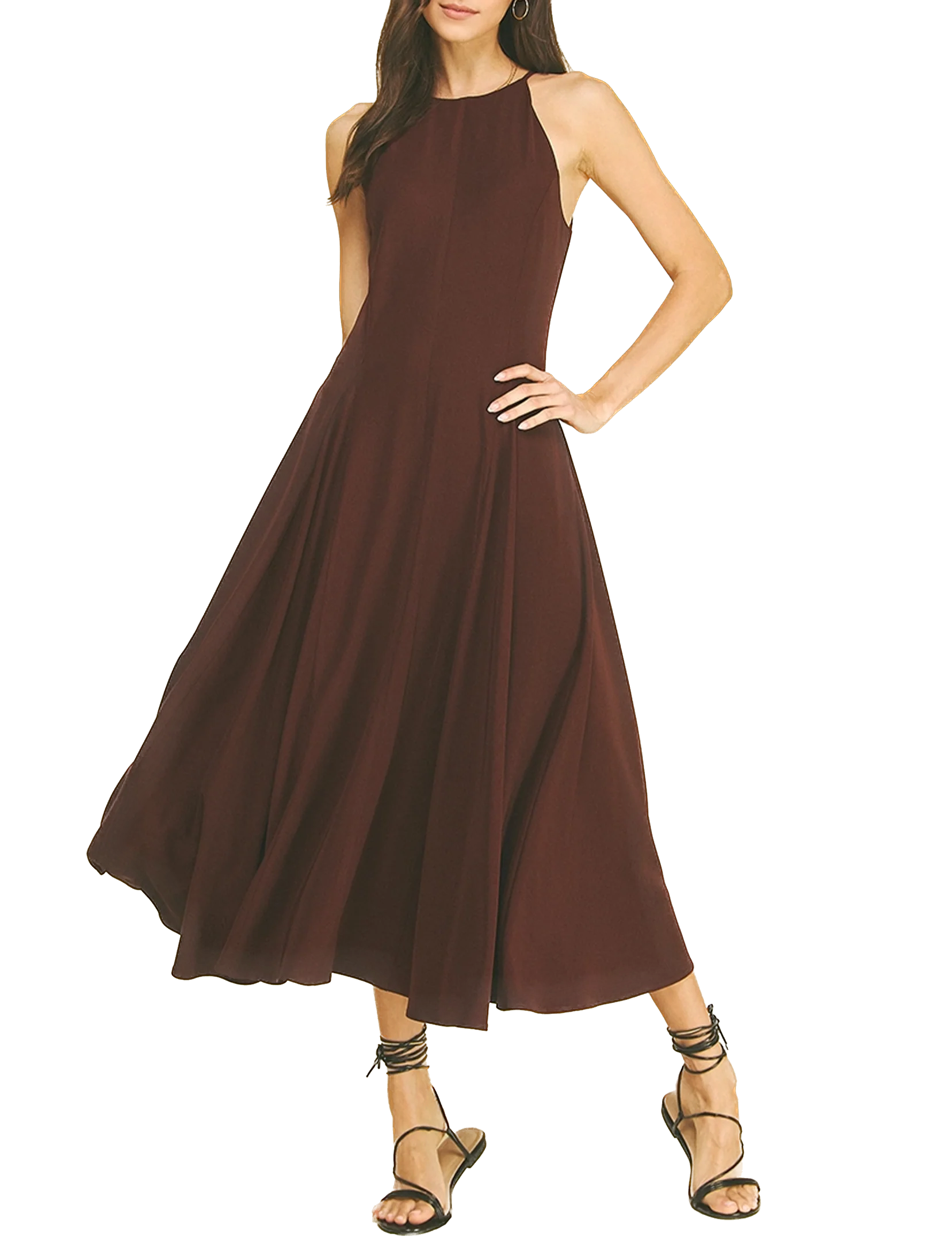 Anatasia Dress, Burgundy