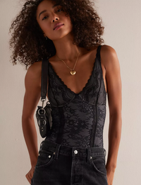 Say You Love Me Bodysuit, Black