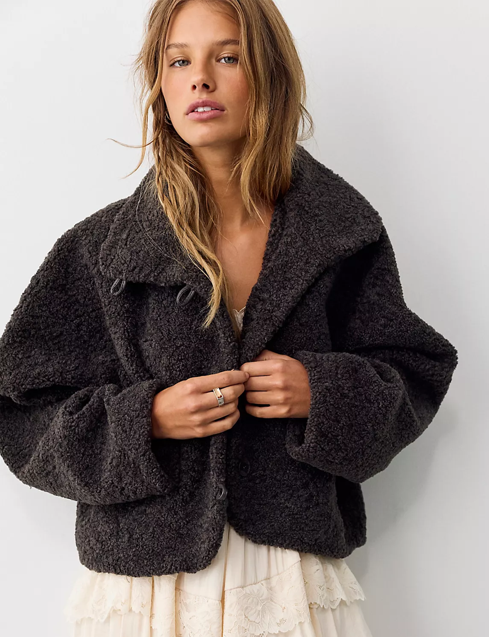 Softest Touch Jacket, Charcoal/Grey