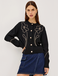 Sybil Cardigan, Western Floral