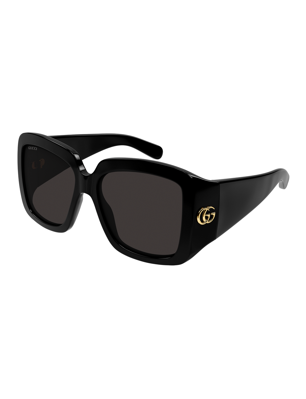 Corner Logo Sunglasses, Black/Grey