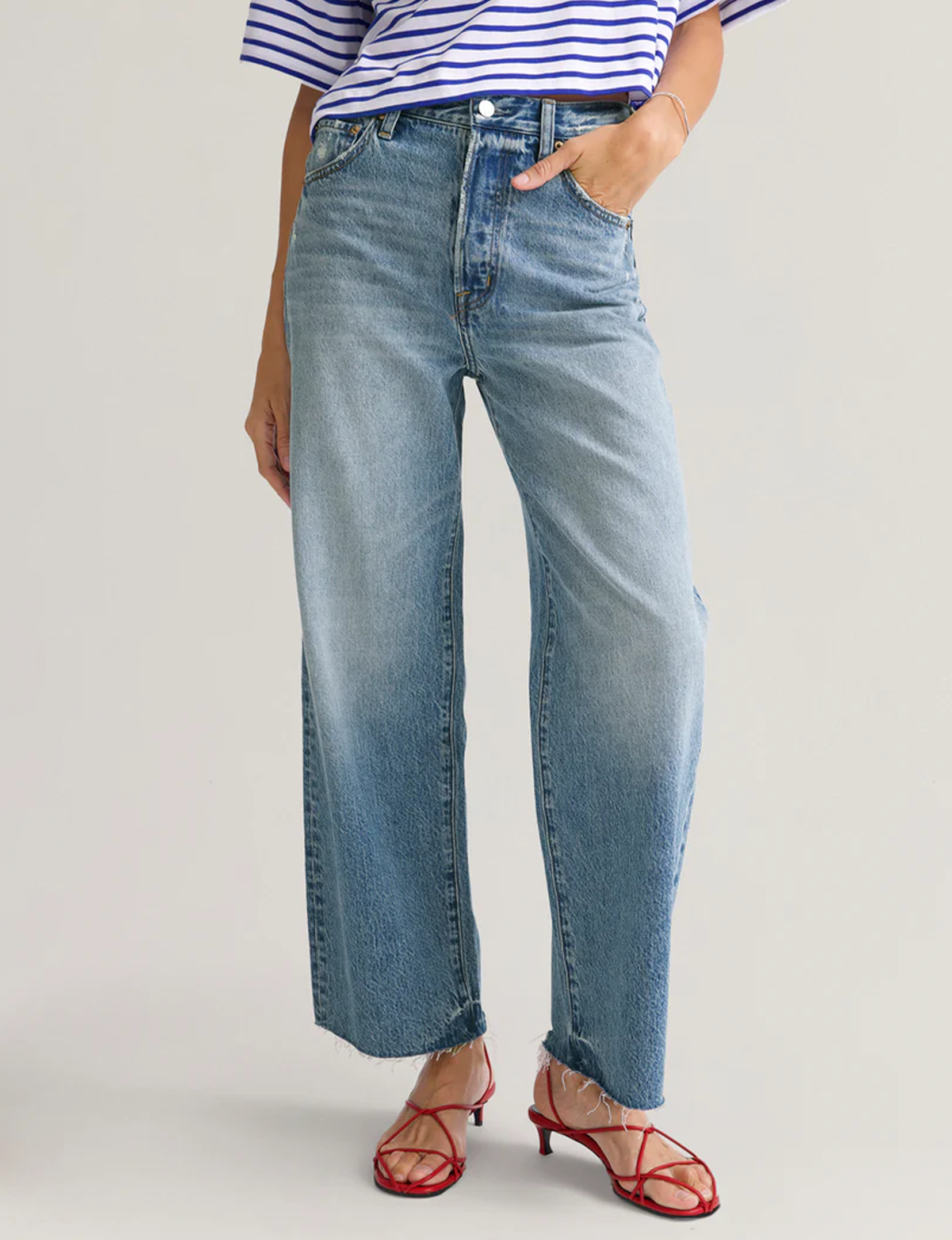 Tate Crop Denim, Ablaze