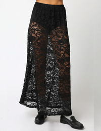 Sofia Laced Skirt, Black