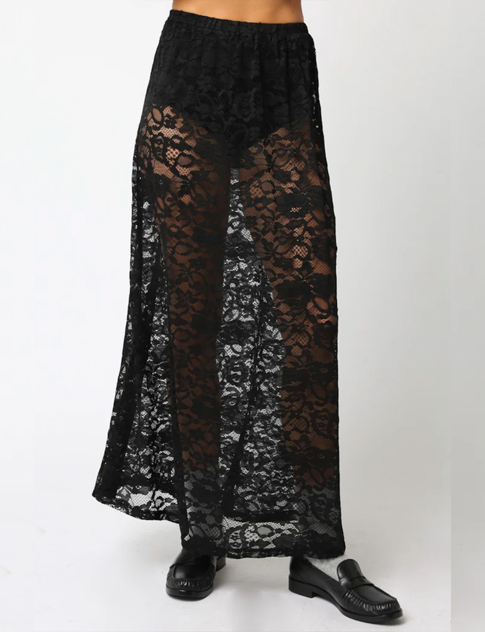 Sofia Laced Skirt, Black