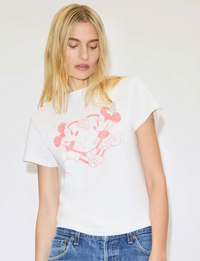 Classic Disney Heart Hands Tee, Vintage White
