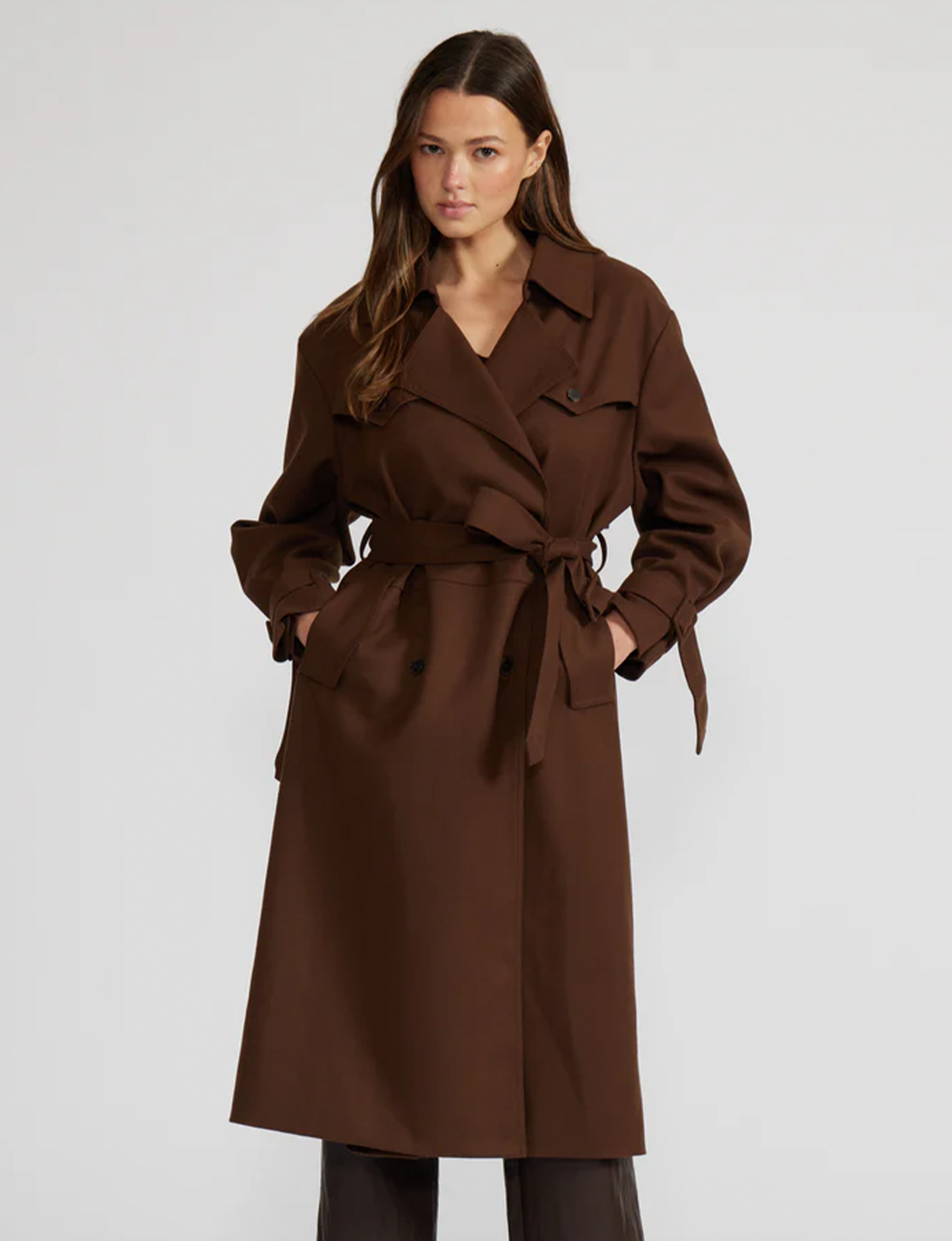 Allen Trench Coat, Brown – Punch Clothing